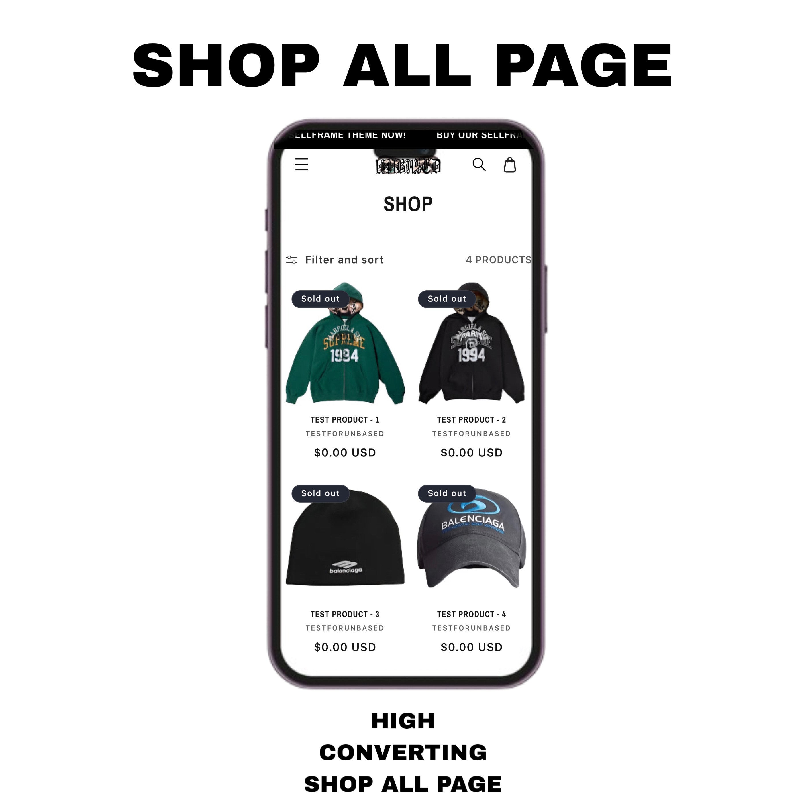 "SELLFRAME" ALL-IN-ONE SHOPIFY THEME
